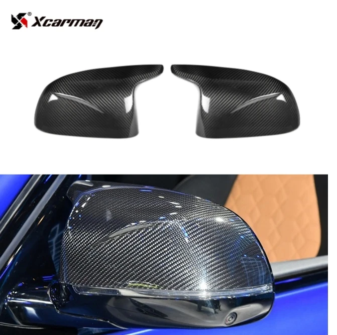 

Dry Carbon Side Door Rear View Replacement Mirror Housing Covers Caps for BMW X5M F95 2019+