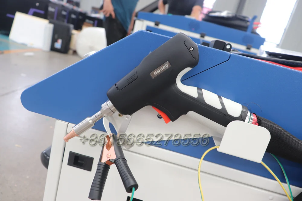 AccTek 1500w Small Fiber Laser Weld Cut Clean Combined at 1 Portable 4in1 for Car Restoration Aluminum Weld