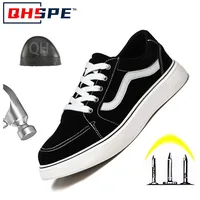 2025 Latest Four Seasons Sports Ladle Head Safety Shoes Anti Smash and Anti Puncture Safety Shoes Men's Work Shoes Durable