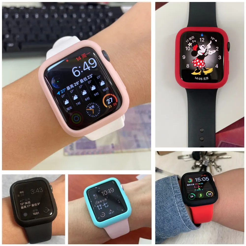 Cover for Apple Watch case 44MM 40MM 38MM 42MM 41MM 45MM Soft TPU Cover screen Protector Apple watch Series 9 8 7 6/5/4/3/2/SE 6 Cover for Apple Watch case 44MM 40MM 38MM 42MM 41MM 45MM Soft TPU Cover screen Protector Apple watch Series 9 8 7 6/5/4/3/2/SE – Bild 6