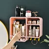 Wall-mounted Cosmetic Storage Box Free Punching Dust-proof Bathroom Wall Rack Makeup Organizer Lipstick Skincare Containers 3
