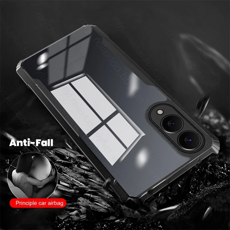 Clear Crystal Acrylic Hybrid Armor Shockproof Phone Case