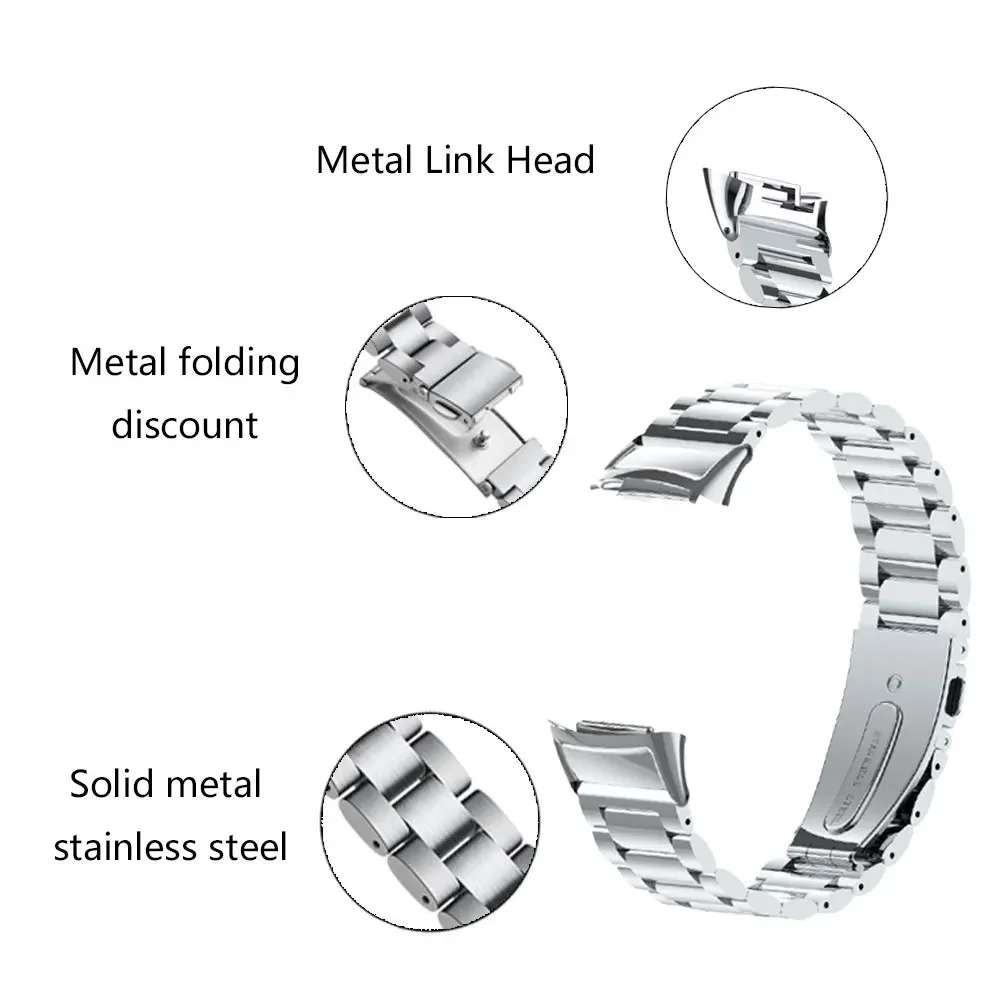 Premium Stainless Steel Adjustable Wristband - Elegant Metal Strap Bracelet Accessories