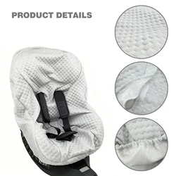 Plush Unisex Baby Car Seat Cover - Soft & Comfortable Design (Grey)