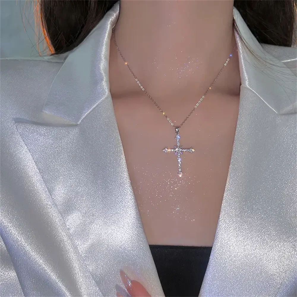 Necklace Pendant Rhinestone Silver Plated Jewelry Holiday Birthday Party Gift For Girls necklace pendant