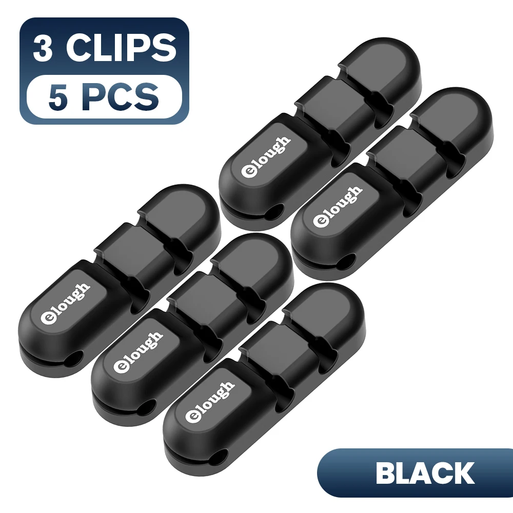 3 Clips 5PCS Black