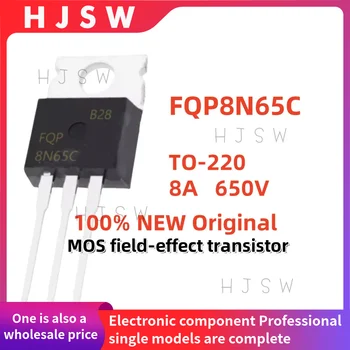 10/20/30PCS 100% Brand New and Quality FQP8N65C FQP8N65 8N65C 8N65 TO-220 8A 650V MOS field-effect transistor