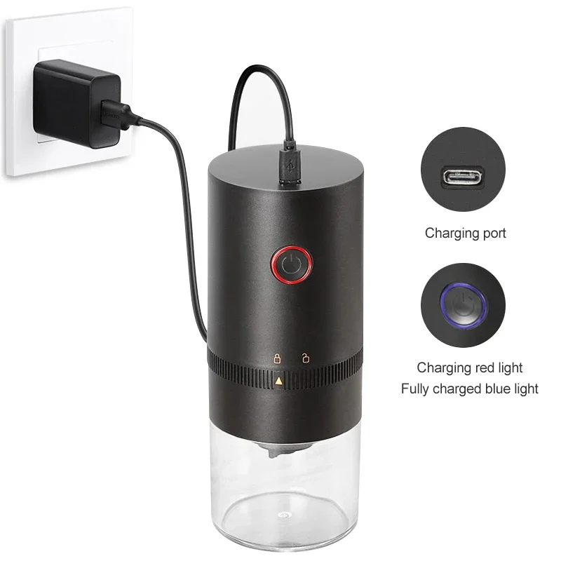 Luxury Ceramic Coffee Grinder USB Rechargeable - م...