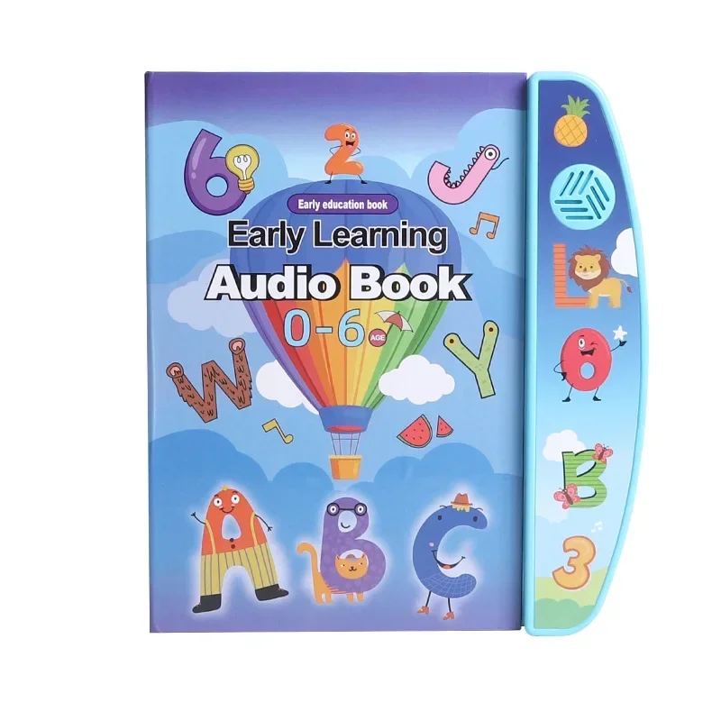 Kids Electronic Audio Books Alphabet Abc Words Drum Sounds Animals Cognitive Books Interactive Pre-School Educational Toys