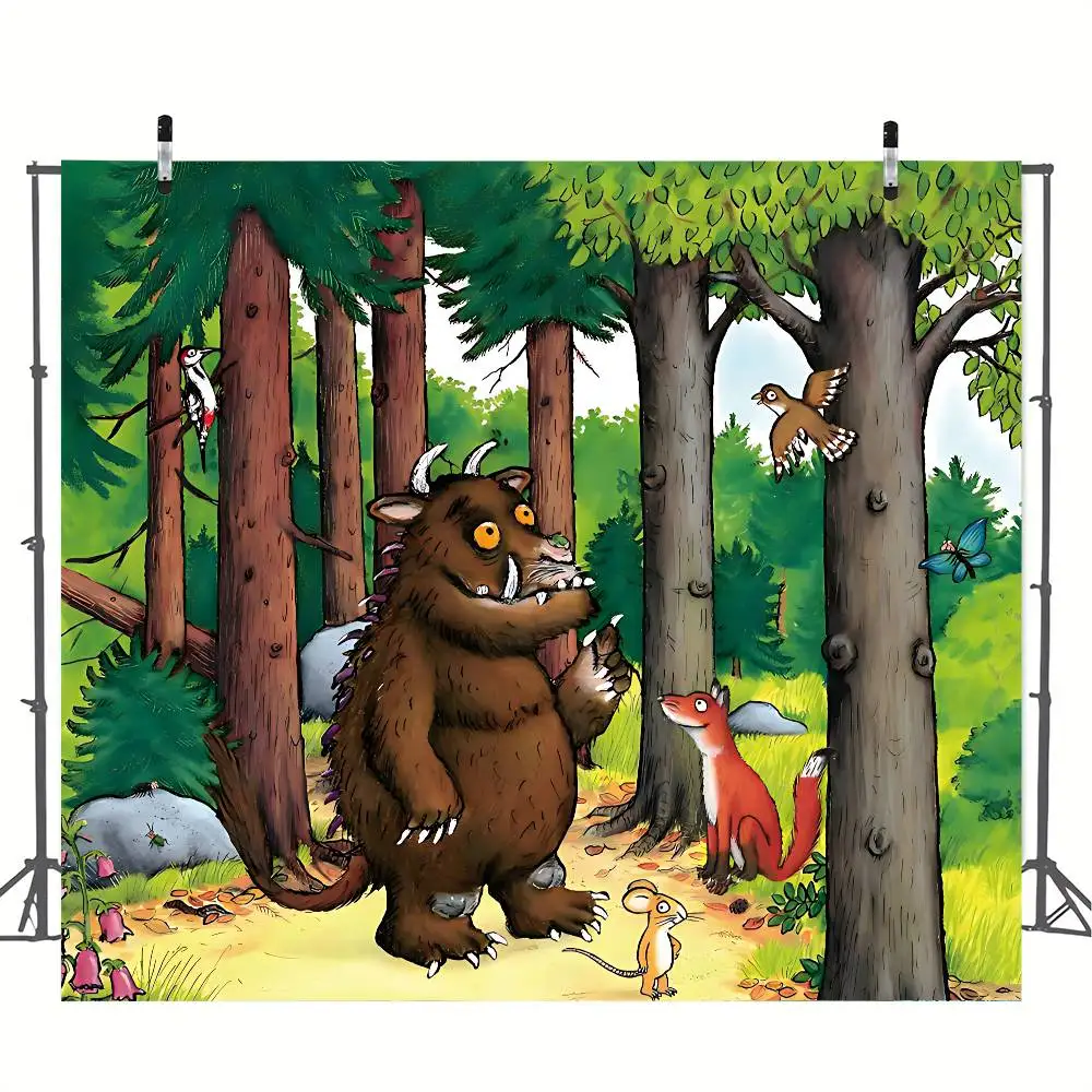 Der Gruffalo-Dekoration, Hintergrund, Fotografie, Party, Schlafzimmer, Wohnzimmer, Dekoration, Schießen, Hintergrund, Stoff, Wandteppich, Flagge – Detail 8