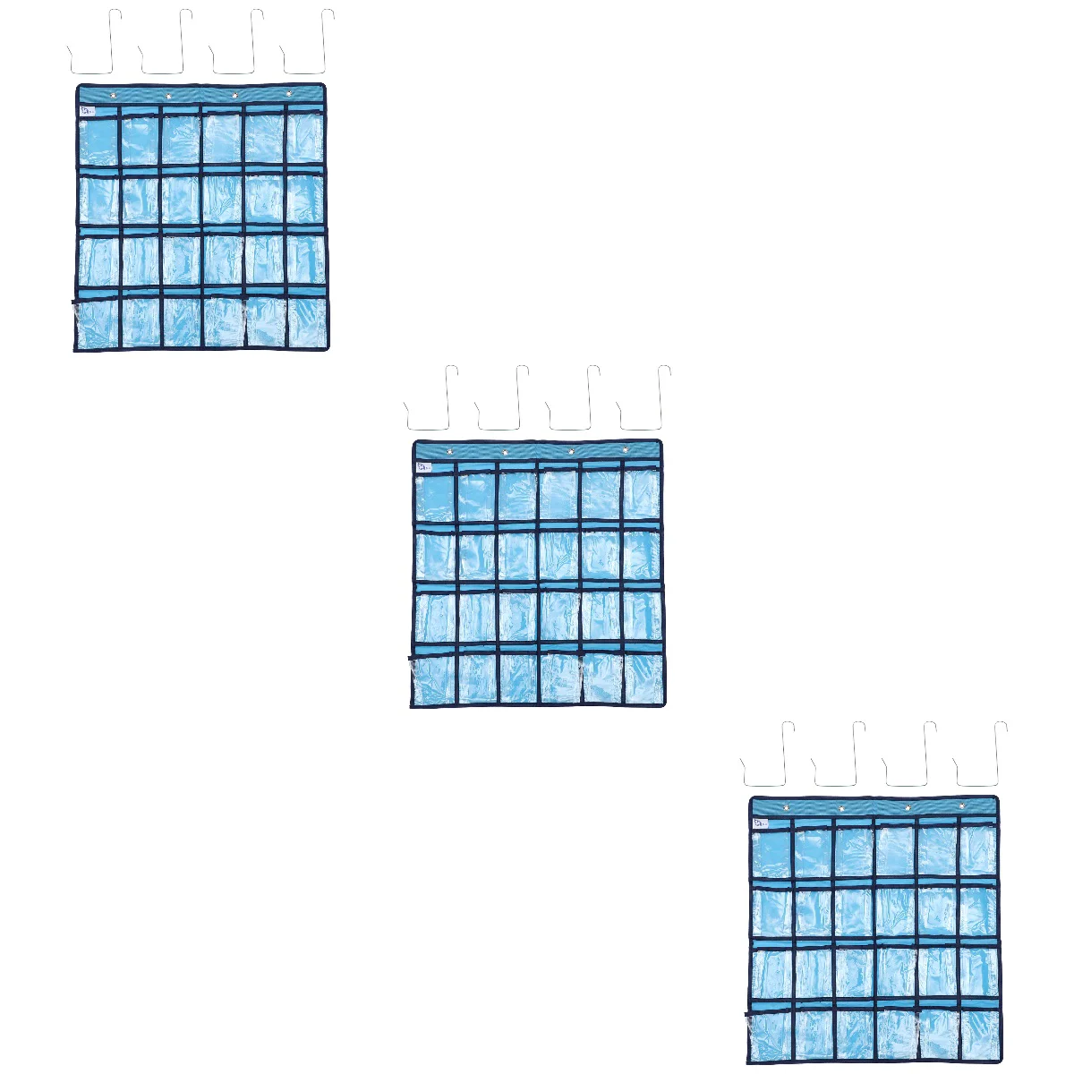 

3pcs Classroom Pocket Chart Cell Phones Calculator Holder Wall Door Hanging Organizer