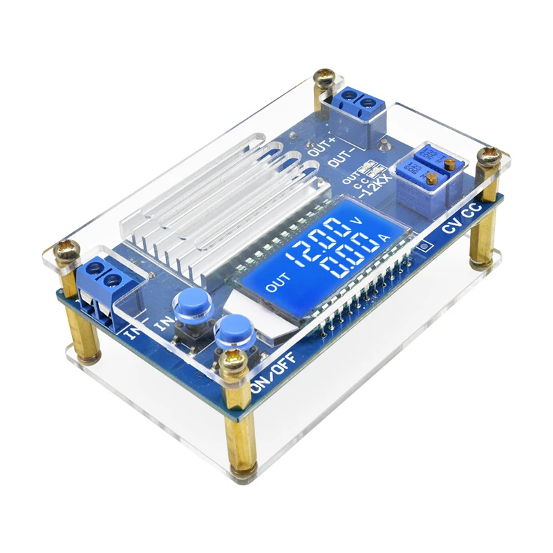 

DC-DC12A Adjustable Step-down Constant Voltage Constant Current Charging LCD Liquid Crystal Digital Display Power Module