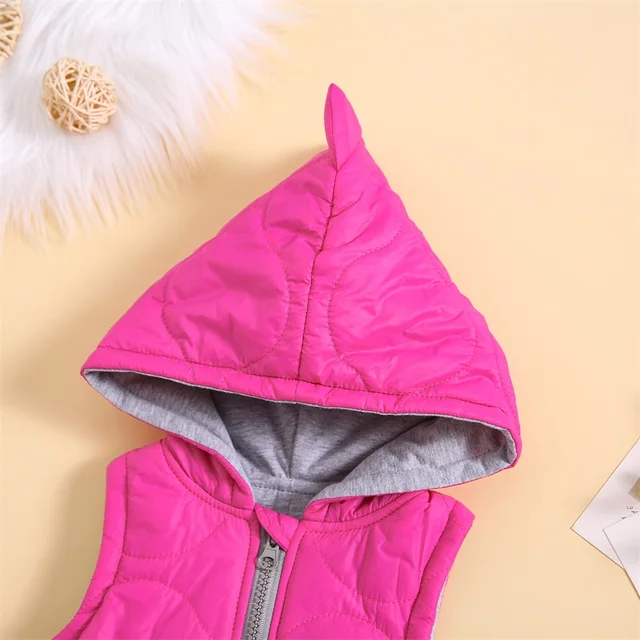 소녀를 위한 따뜻함과 스타일: 여아용 후드 조끼 코트 소녀를 위한 따뜻함과 스타일: 여아용 후드 조끼 코트
