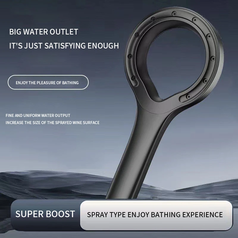 Supercharged ring shower head bath heater shower bath home handheld bathroom set shower head bathroom water heater 5
