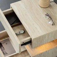 Table de chevet de chambre à coucher avec tiroirs, de qualité supérieure, petite, mignonne, style crème, tendance, mobilier de maison 4