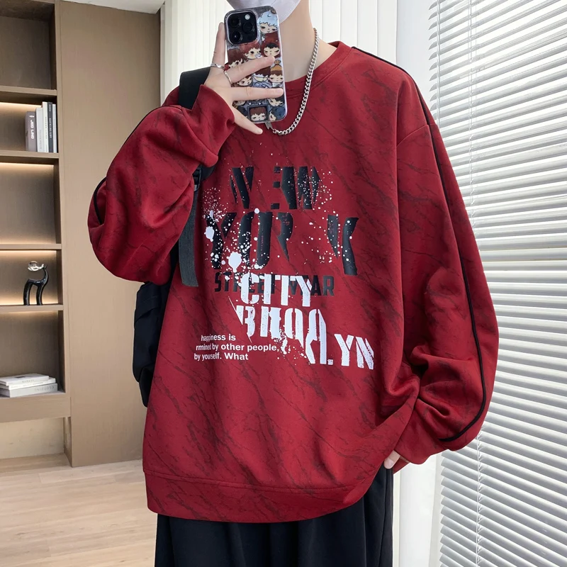 Lässige Herren-Pullover 2026 Frühling Herbst Mode Jugend Streetwear Hoodies Kleidung Outdoor Sport Locker Sitzende Sweatshirts