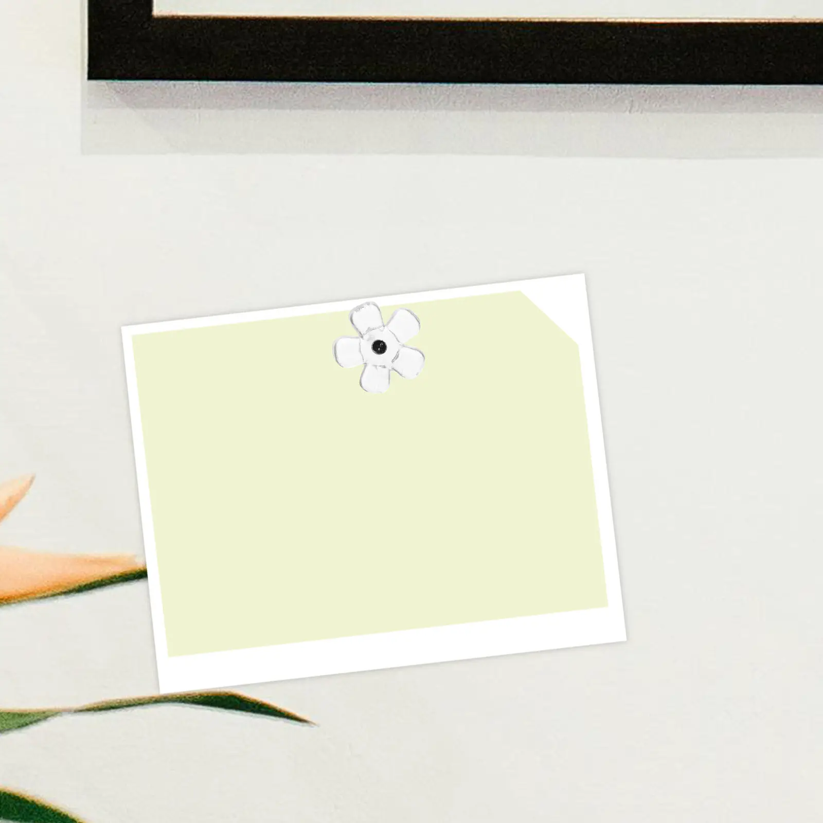 100개입 투명 귀여운 꽃 모양 푸시핀, 다용도 액자핀, 게시판, 사진 벽, 지도 ..