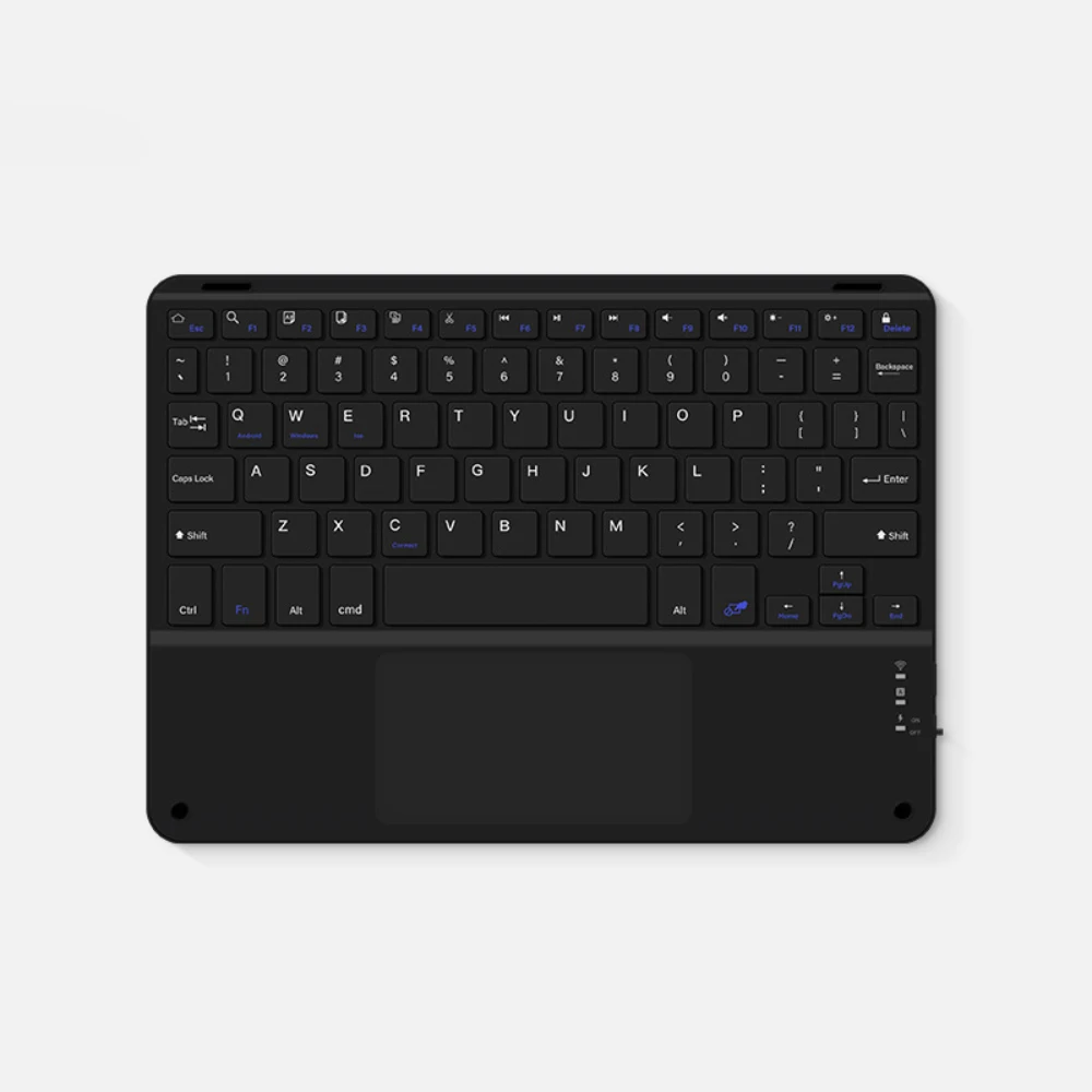Recarregável Teclado Touchpad Sem Fio, Teclado Magnético,