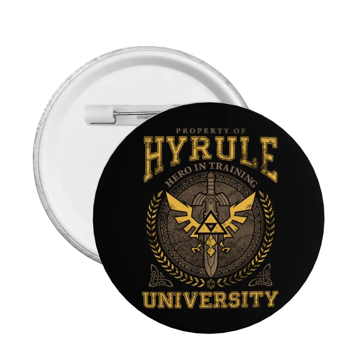 Legend Of Zeldas Pin Back Buttons Custom Hyrule College Spilla Badge Per Vestiti Pinback Regalo Di Compleanno