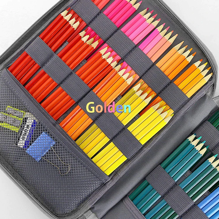 New 96/192 Slots Colored Pencil Case, Large Capacity Pencil Holder Pen  Organizer Bag with Zipper for Pencils, Gel Pens Markers - AliExpress