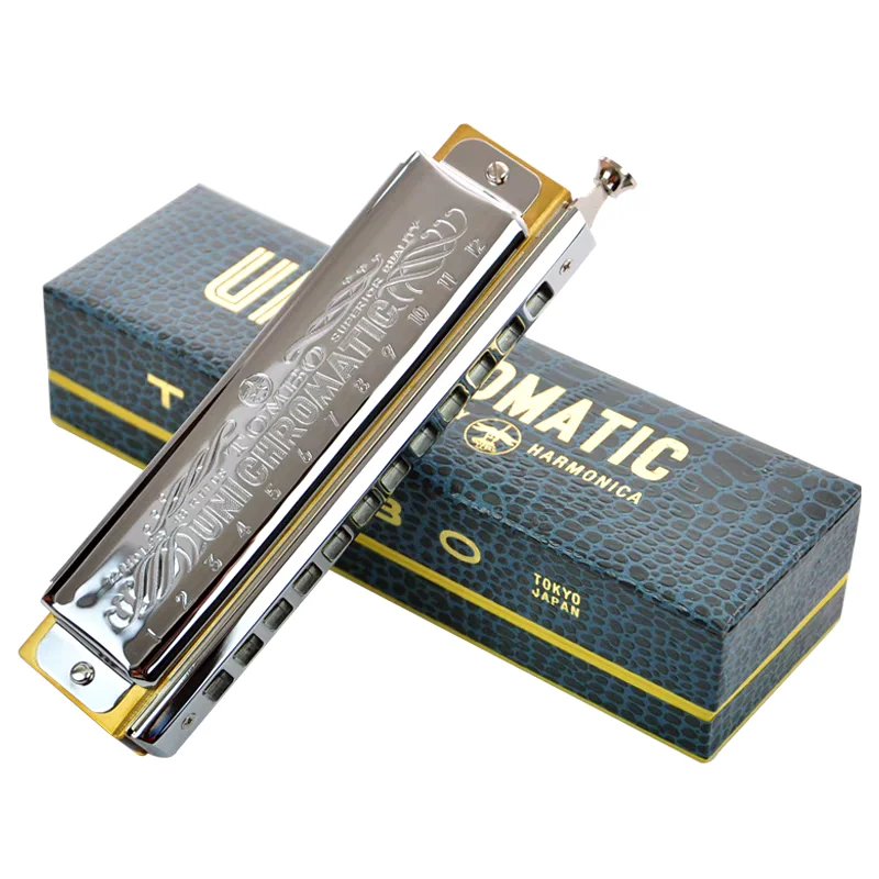 TOMBO UNICHROMATIC HARMONICA ケース付き TOMBO ユニ・クロマチック 【クロマチックハーモニカ】 - 谷口楽器