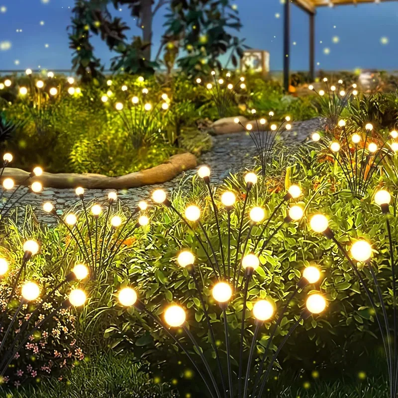 Solar Powered Vibrant Swaying Waterproof Outdoor Lights for Garden Patio Pathway Decor 1