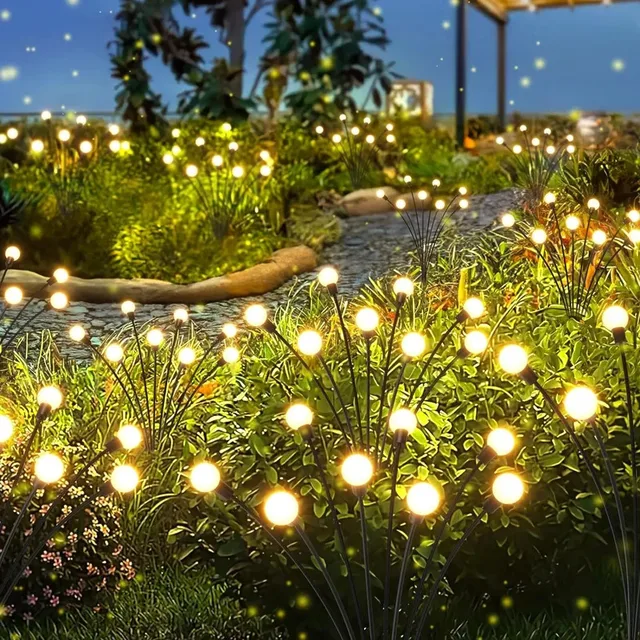 Solar Powered Vibrant Swaying Waterproof Outdoor Lights for Garden Patio Pathway Decor 1