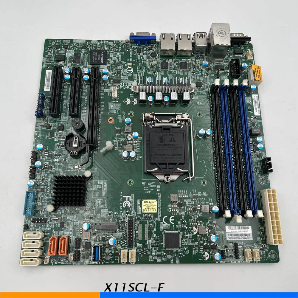 For Supermicro For X11SCL-F Original Server Motherboard C242 LGA-1151 E-2100 2200 Perfect Test Good Quality 1 For Supermicro For X11SCL F Original Server Motherboard C242 LGA 1151 E 2100 2200 Perfect Test