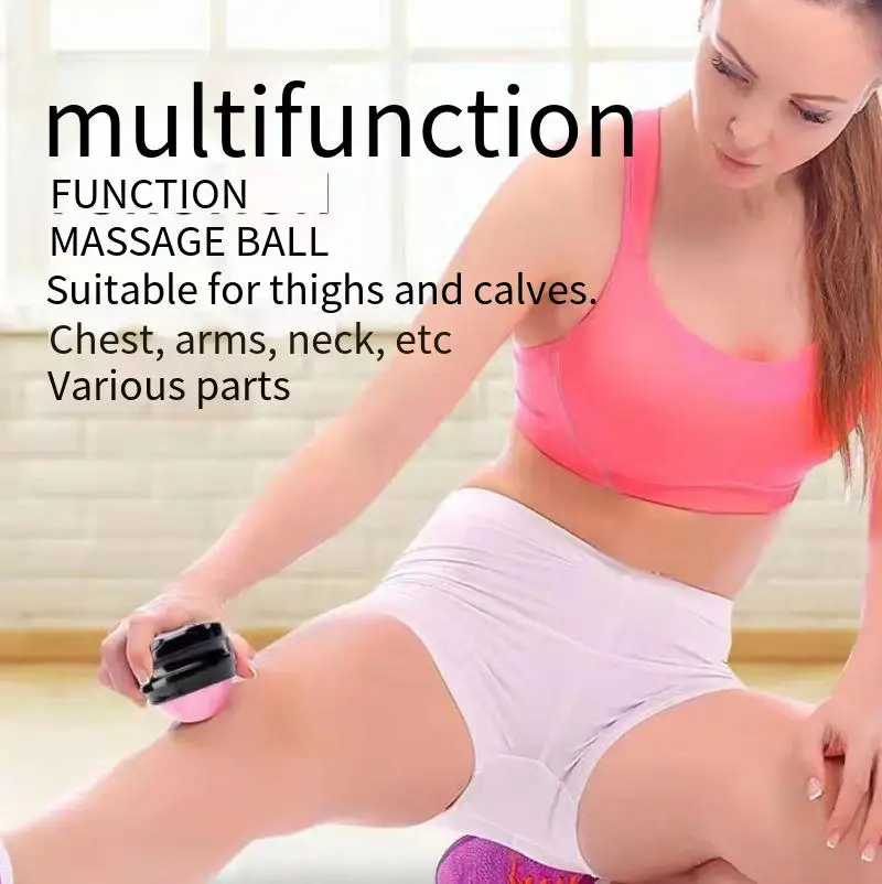 Mini Roller Massage Ball Handheld Fitness Ball Meridians Fascia Essential Oil Resin Neck Back Leg Massager