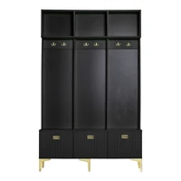 KOMHTOM Bench Wardrobe set open storage