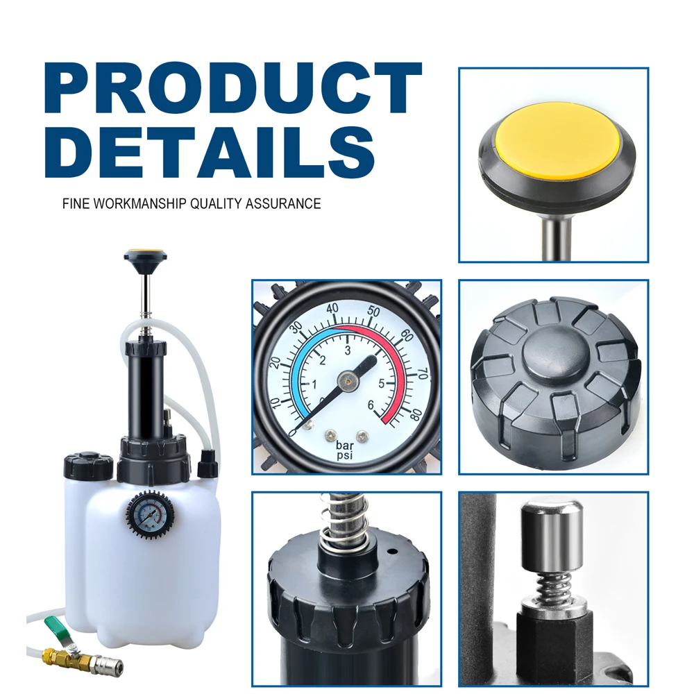 3L Getriebeöl-Abfüllpumpensystem, manuelle Pumpe oder pneumatisches automatisches Getriebeöl-Flüssigkeitspumpenwerkzeug mit Adaptern – Detail 3