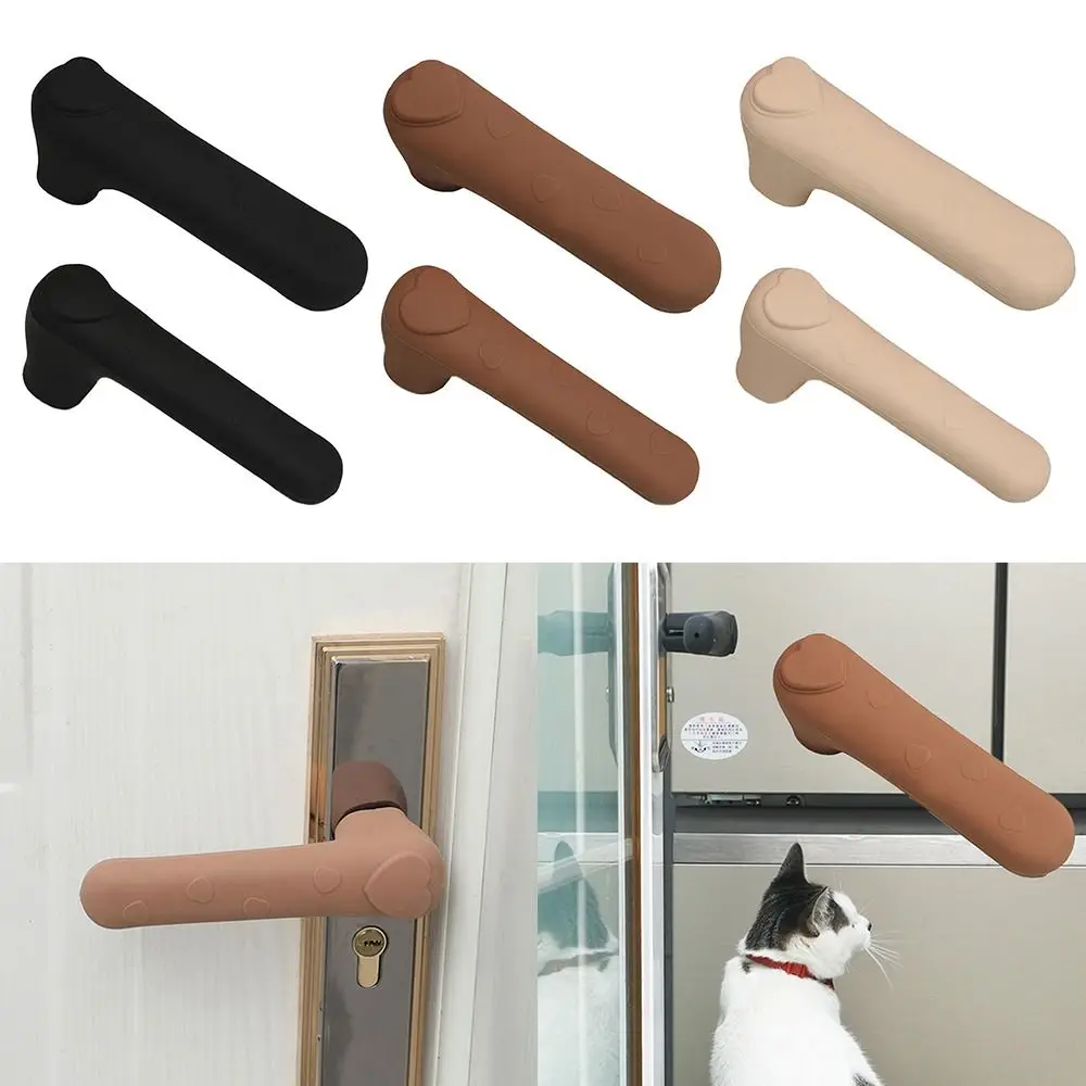 Door knob covers door handle covers Silicone Door Handle Cover Anti Collision Anti-Static Doorknob Sleeve Silent Anti-Slip Kids Safety Doorknob Protector Home