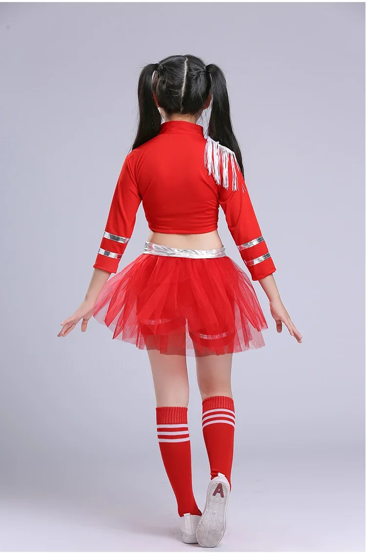 Children Sequins Jazz Dance Modern Cheerleading Hip Hop Costume for Kids Boy Girls Crop Top and Pant Performance Outfits Clothes
