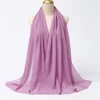 Foulard Hijab en mousseline de soie pour Femme, voile musulman ramadan ,hijab femme musulman,foulard musulmane pour femme, foulard mousseline en Jersey doux de haute qualité hijab islam voile femme musulman,70*180cm