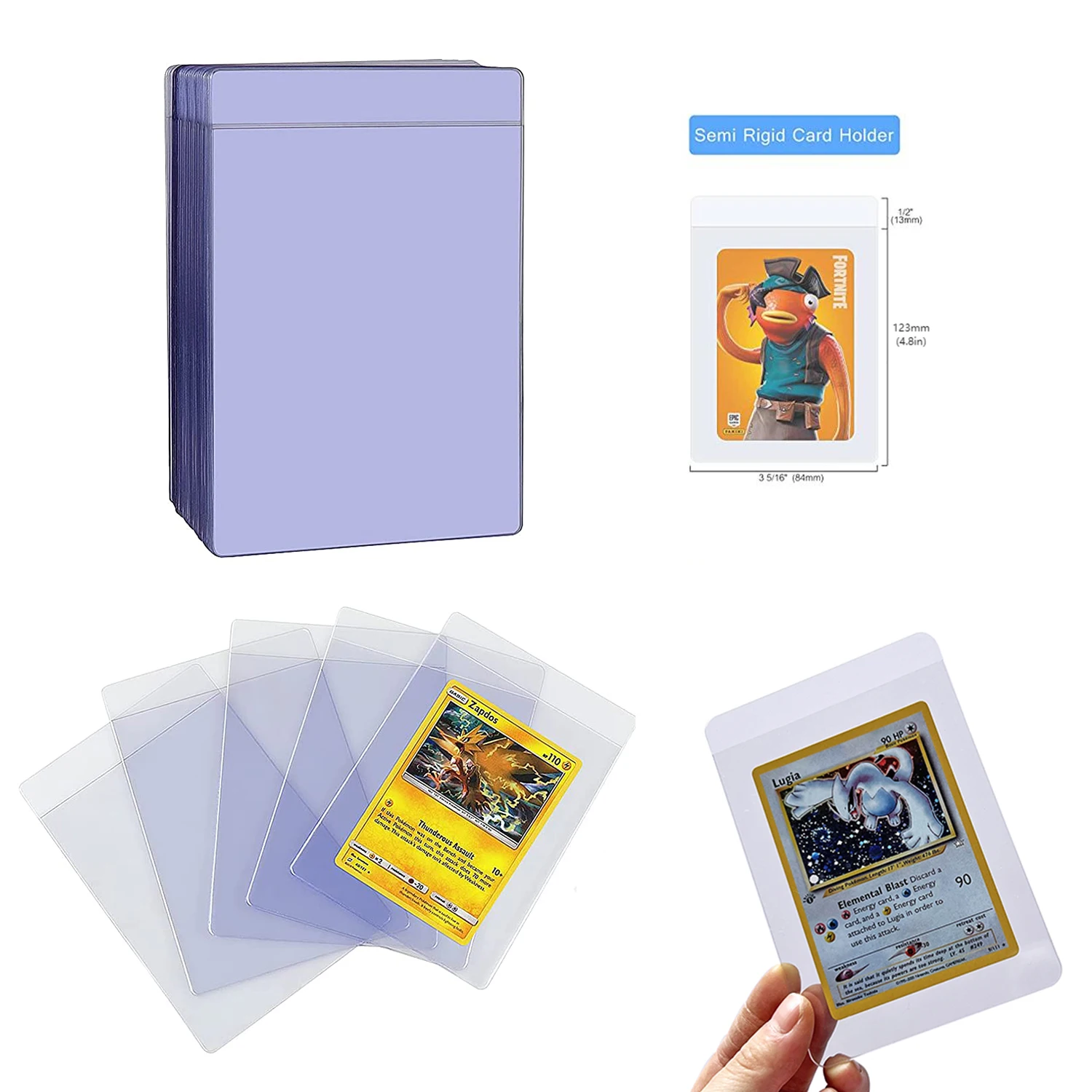 25PCS/Pack 35Pt Ultra.Pro Card Clips Card Protector Card Holder Card  Sleeves for MTG/MGT/TCG/PKM/NBA Star Cards