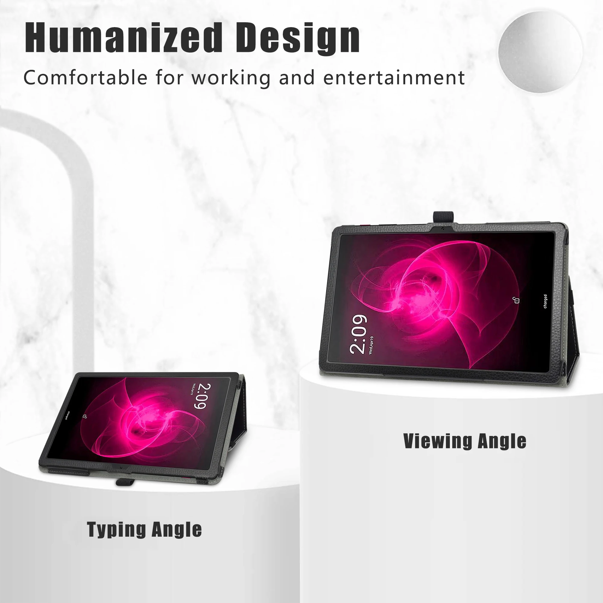 Capa Dobrável para Tablet com Fecho Elástico Capa para T-mobile Revvl Tab 5g 1036 - Imagem 6