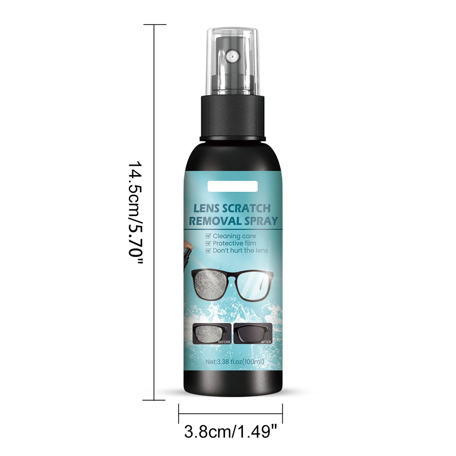 100ML Eyeglass Scratch Repair Spray Mild Windshield Glass Repair