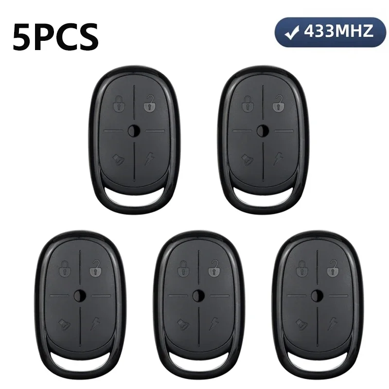 

433Mhz Copy Remote Control 5pcs Multi Frequency Gate Opener Controller Universal Duplicator Key for Lamp Security Alarm