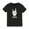 Born To Rock Kids T-Shirt Boys Girls Unisex Baby Clothes Cool Fashion Style Tops Children Summer Short Sleeve Graphic Tee Shirt 3