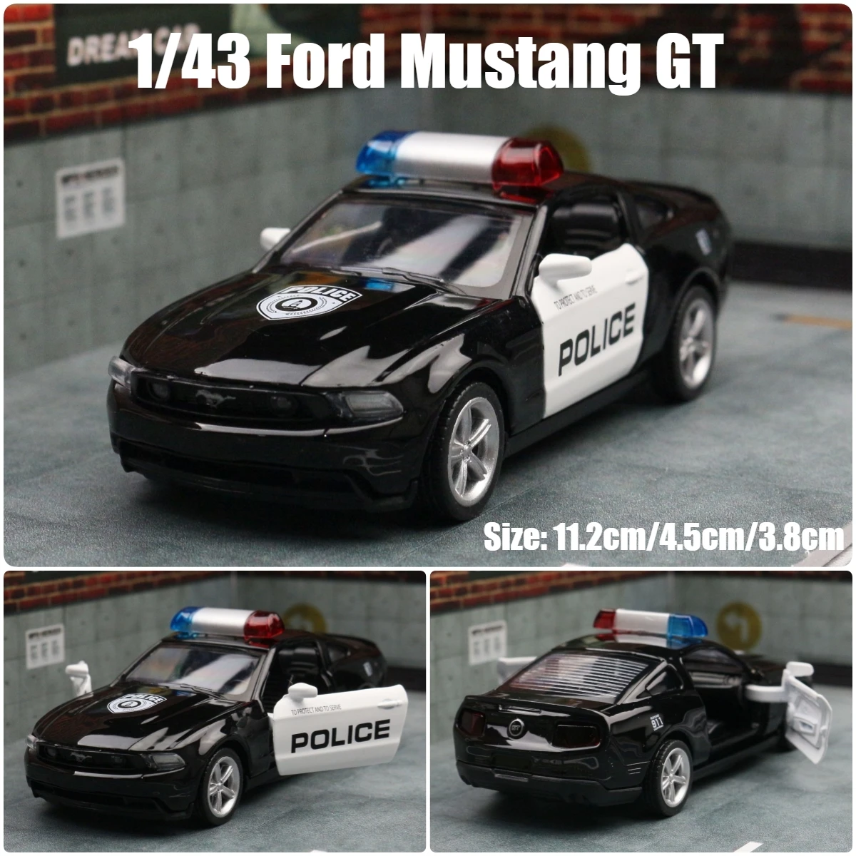 1/36 Ford Mustang GT Model samochodu zabawkowego RMZ CiTY