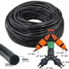 Drip Irrigation System 1/4'' Hose Adjustable 13CM Sprinkler Kit 4-Way Micro Watering Flow for Garden Flowers Vegetables 5