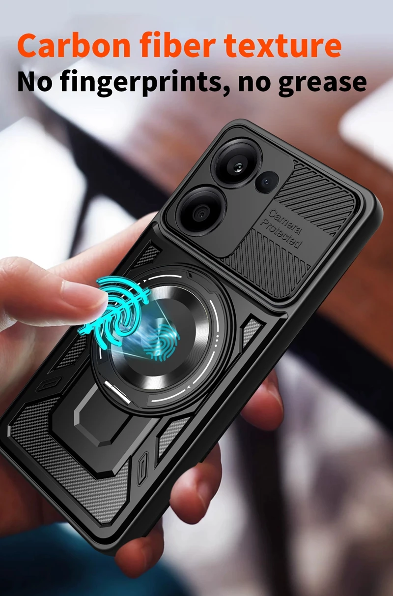 For Xiaomi Redmi A5 4G Case Shockproof Armor Magnet Holder Ring