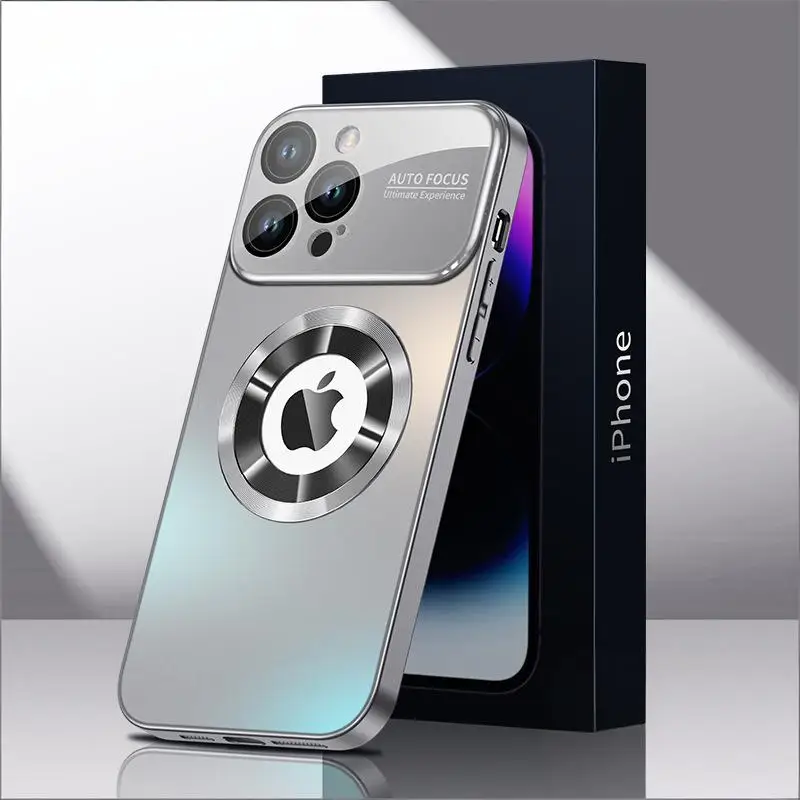 Premium Matte Magnetic Tempered Glass Phone Case with Magsafe Compatibility
