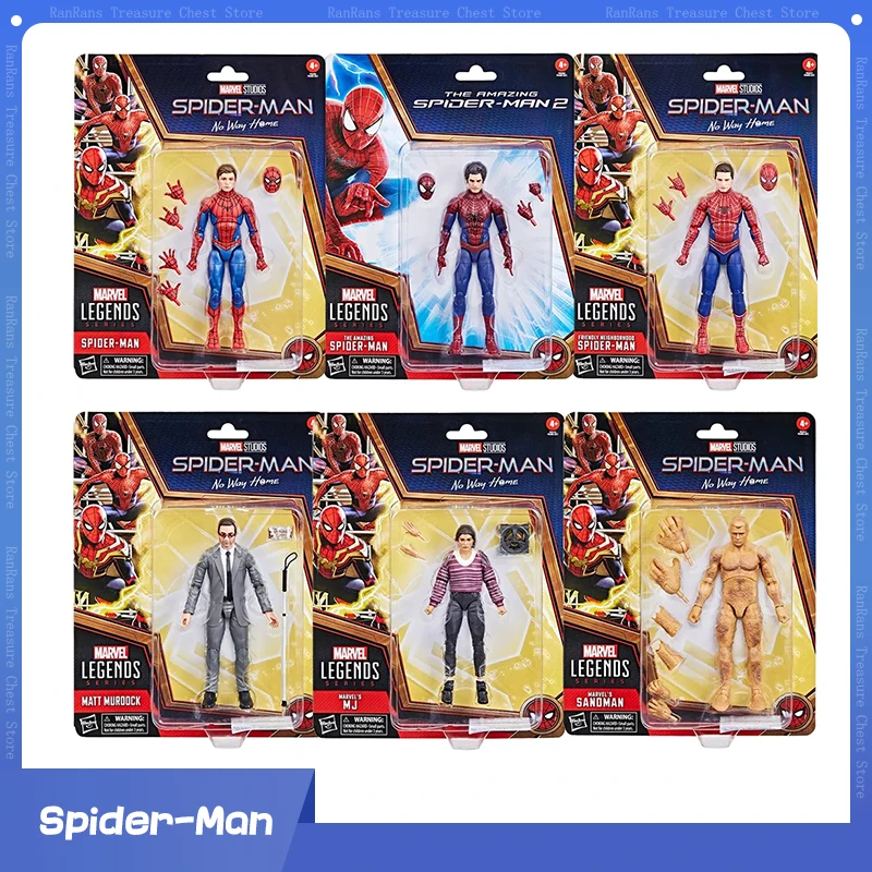 

Оригинальные игрушки Marvel Legends, Sandman Мэтт Мёрдок MJ, район, Удивительный Человек-паук: No Way Home, 6-дюймовые экшн-фигурки, игрушки