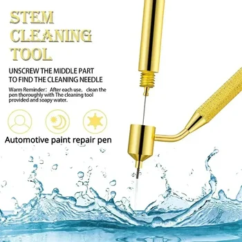 Dettagli Linea fine Scrittore di fluidi Penna applicatore di vernice Riparazione graffi auto Ritocco penna di precisione inclinata per trucioli di roccia 1