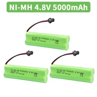 4.8V 5000mah NiMH AA Battery For Rc toys Cars Tanks Robots Boats Guns 4.8v Rechargeable Battery 4* AA Battery Pack 1-10PCS 3