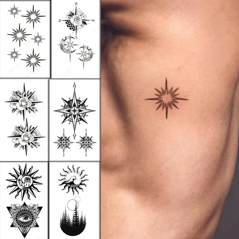 

Водостойкая временная татуировка-наклейка, шестиконечная звезда, маленький размер, искусственная татуировка для боди-арта, татуировка на запястье, ногу, рука для мужчин и женщин