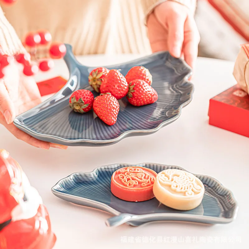 Creative Small Ceramic Plate, Porcelain Sauce Dish, Chinese Retro Style, Wedding Serving Dishes, Party Gifts