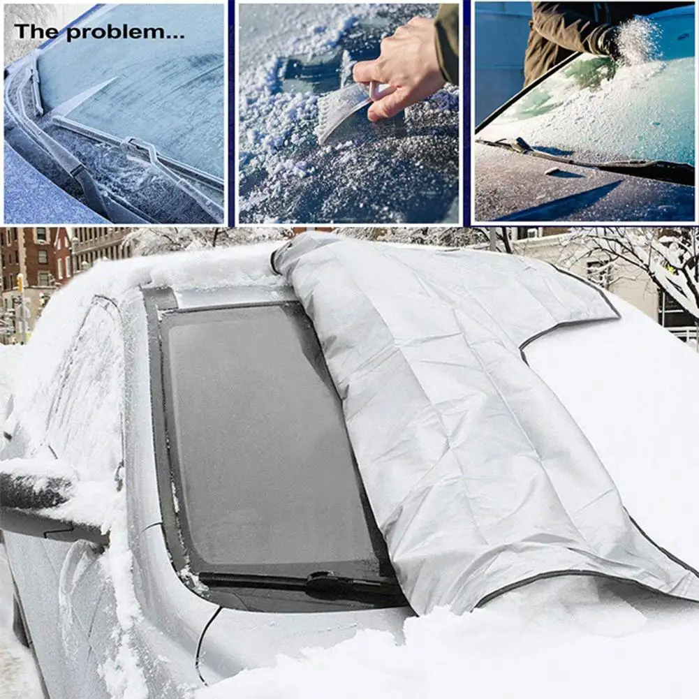 Windshield Snow Cover Car Snow Winter Car Accessories Windshield Rearview Mirror Covers for Ice for Easy Ultimate