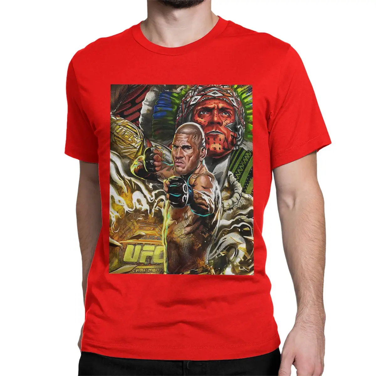 thumbnail image 1 of Camiseta Alex Pereira Chama Poatan para hombre y mujer, de algodón, novedosa, con cuello redondo, manga corta, ideal para regalar., 1 of 7
